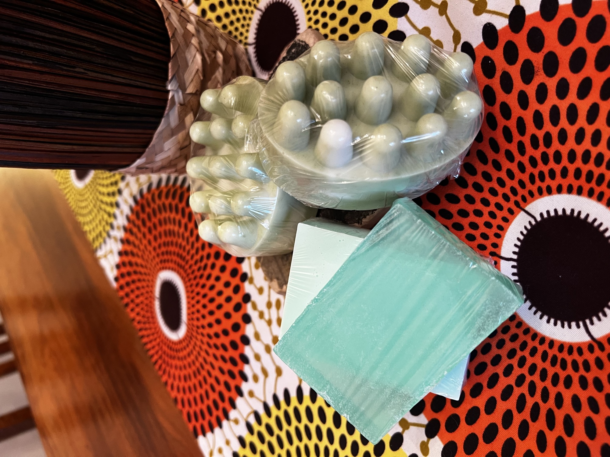 Fresh eucalyptus rosemary artisan soap